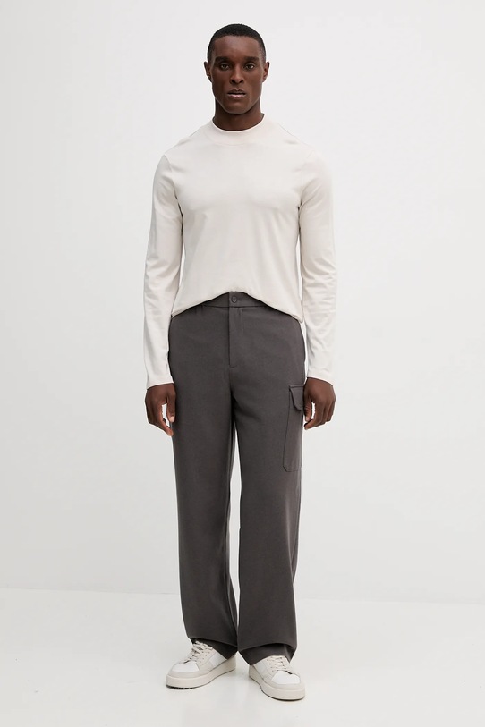 Хлопковый лонгслив Armani Exchange XM001427.AF10362 бежевый AW25