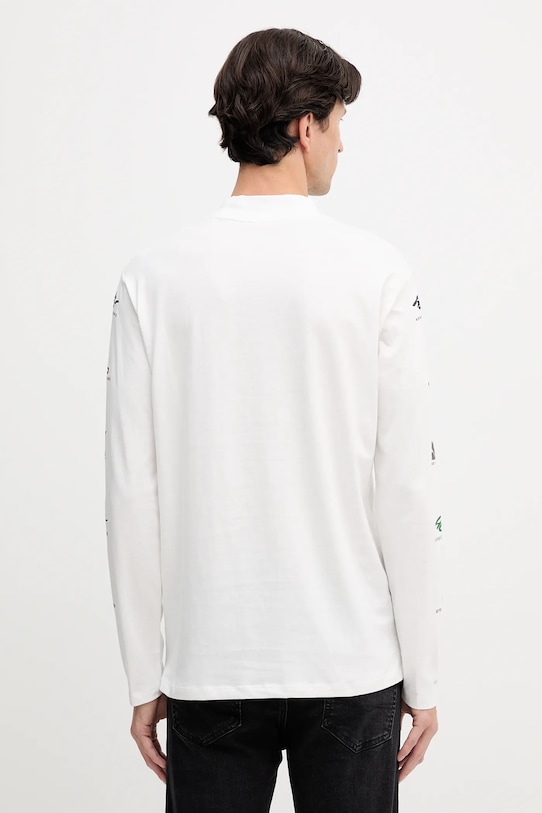 Odzież Armani Exchange longsleeve bawełniany XM001434.AF10362 biały