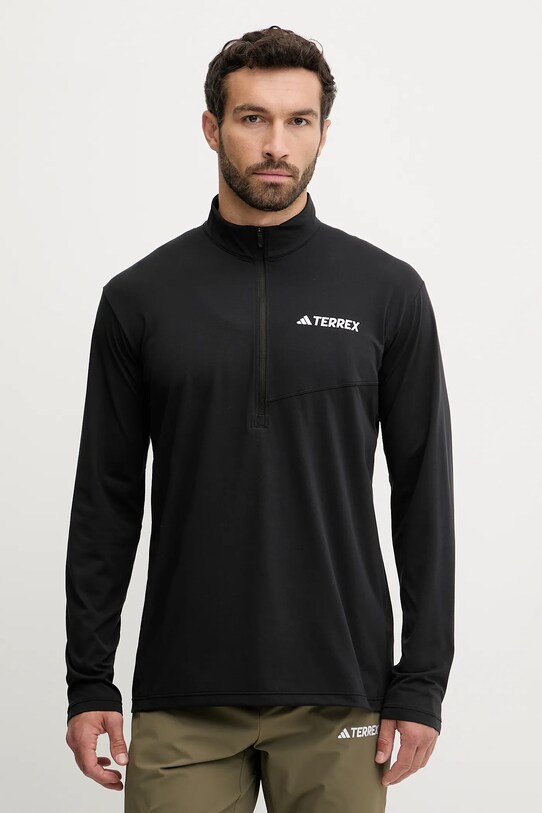 adidas TERREX longsleeve sport Multi Half-Zip fixat negru JF4188