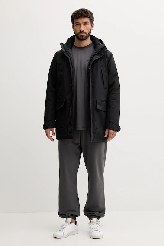 The North Face longsleeve bawełniany Expedition Celebration NF0A8E3DRHI1 szary AW25