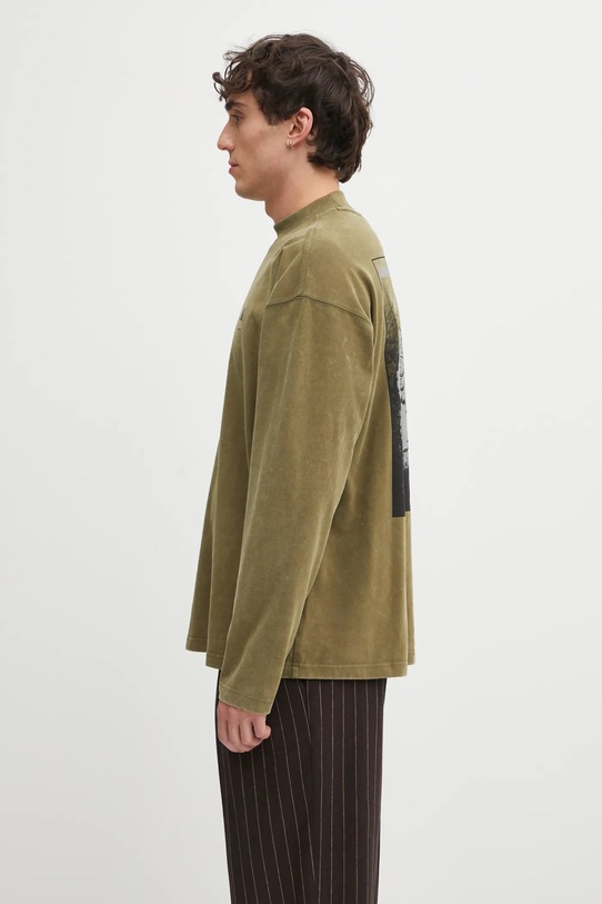 adidas Originals longsleeve bawełniany EQT Graphic Tee JV5812 zielony AW25