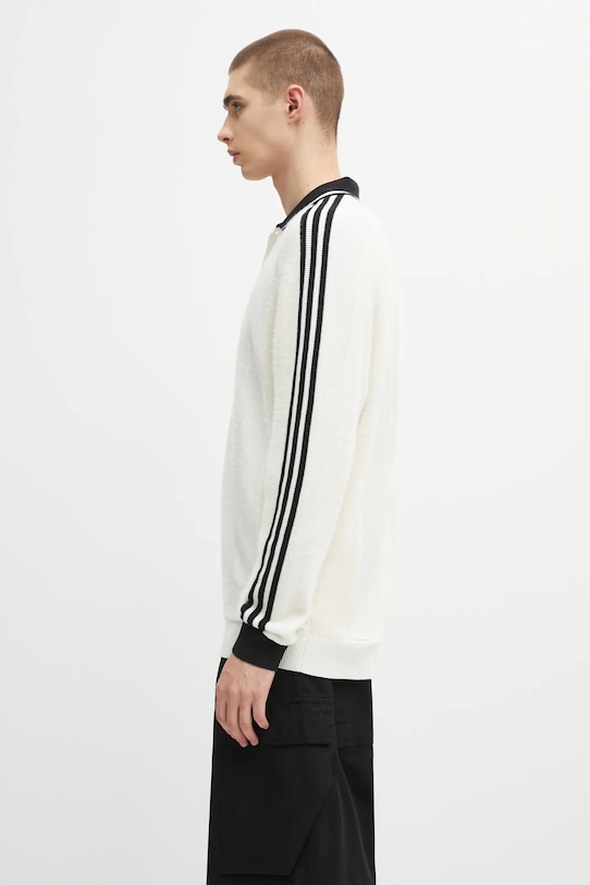 adidas Originals longsleeve z dodatkiem wełny Knitted Jersey JX3836 beżowy AW25