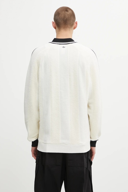 Odzież adidas Originals longsleeve z dodatkiem wełny Knitted Jersey JX3836 beżowy