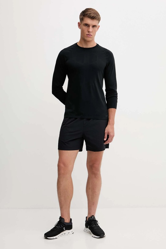 Hummel longsleeve sportowy 230076 czarny AW25