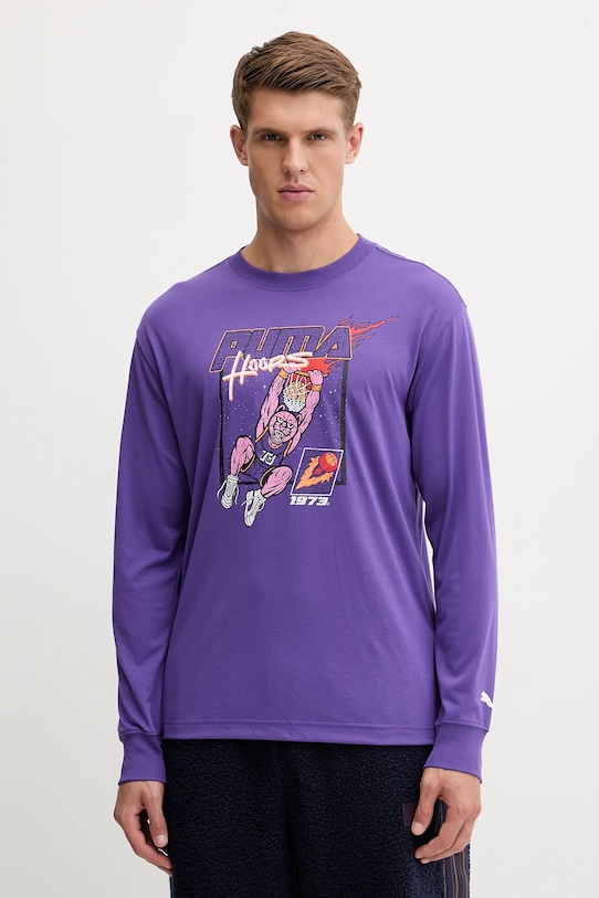 Puma longsleeve pozostałe fioletowy 632903