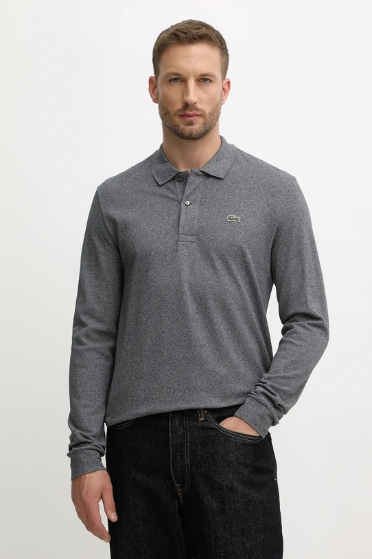 Lacoste pamut hosszúujjú pamut szürke L1313