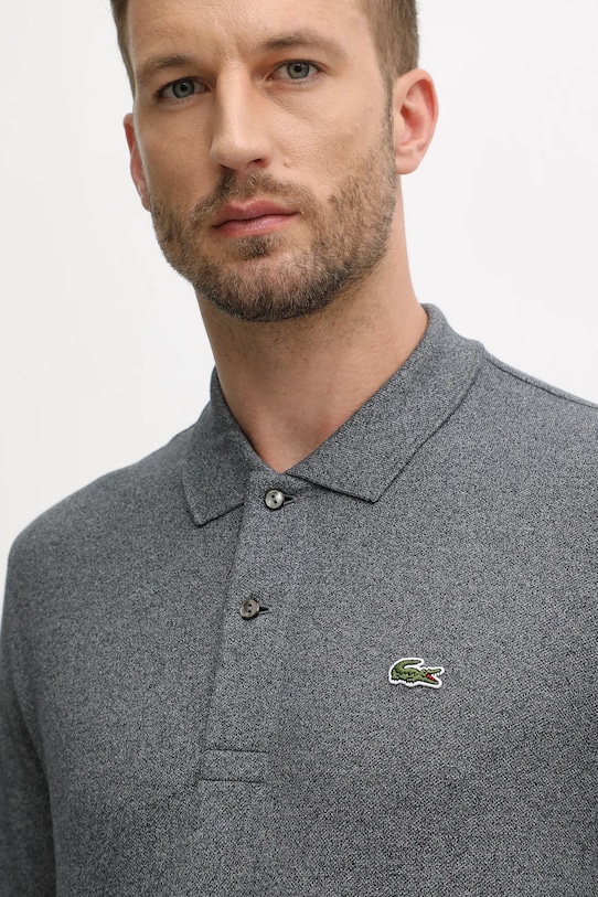 Lacoste longsleeve bawełniany szary L1313