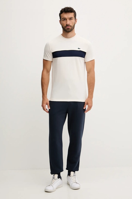 Lacoste t-shirt TH4748 bézs AW25