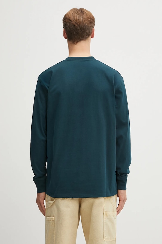 Abbigliamento Carhartt WIP top a maniche lunghe in cotone L/S American Script I029955.0AUXX turchese