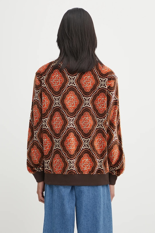 Odjeća Majica dugih rukava Drôle de Monsieur Le Polo Velours MEdaillon I.PL137.CO235 smeđa