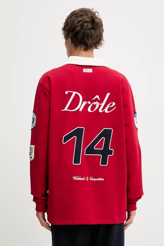 Ruházat Drôle de Monsieur pamut hosszúujjú Le Polo Racing I.PL158.CO127 piros