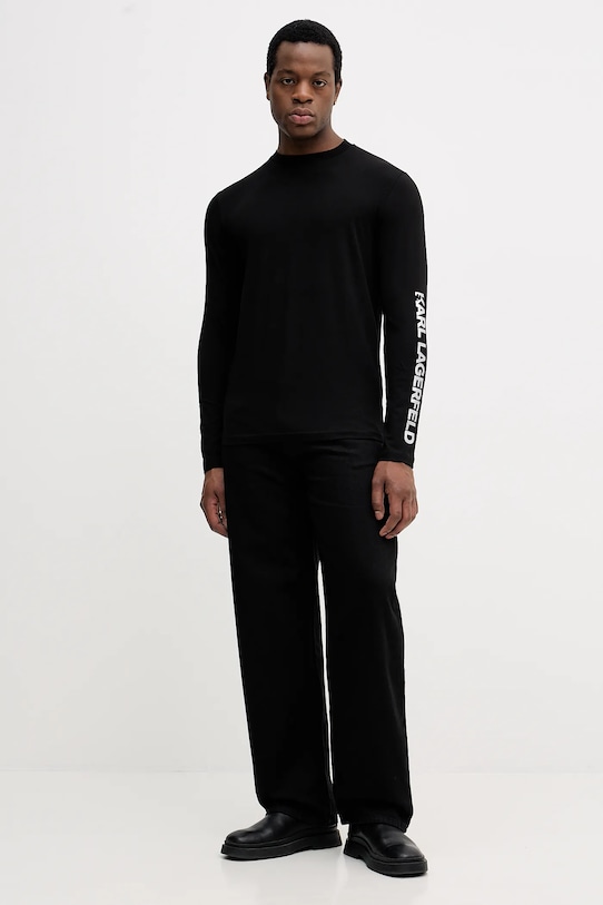 Karl Lagerfeld longsleeve 554235.755400 czarny NC25