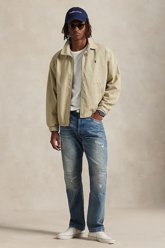 Bavlněné tričko s dlouhým rukávem Polo Ralph Lauren bílá 710970697