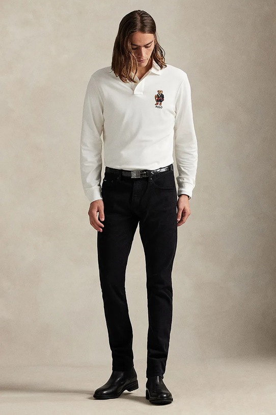 Ρούχα Βαμβακερή μπλούζα με μακριά μανίκια Polo Ralph Lauren 710981793 λευκό