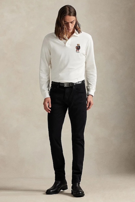 Îmbrăcăminte Polo Ralph Lauren longsleeve din bumbac 710981793 alb