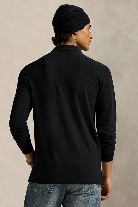Polo Ralph Lauren longsleeve din bumbac 710981793 negru AW25