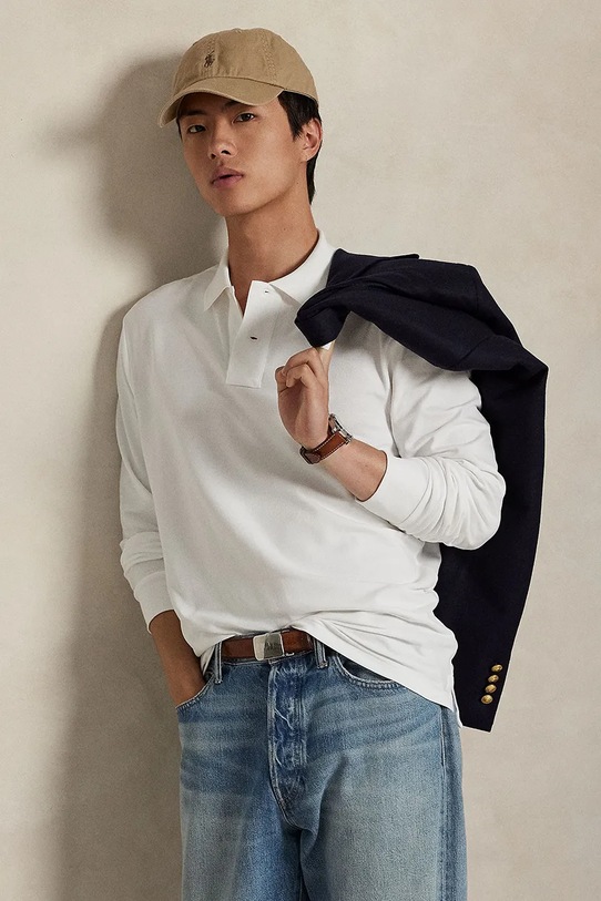 Polo Ralph Lauren hosszú ujjú pamut fehér 710955081