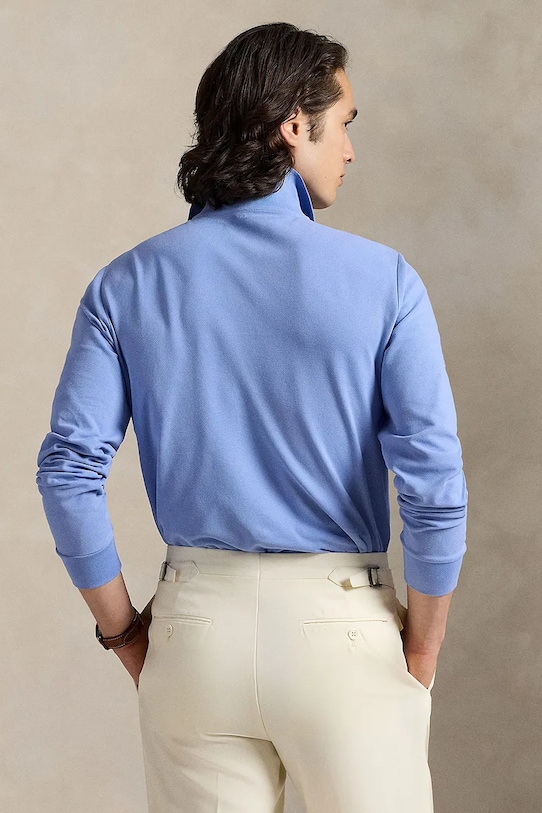 Polo Ralph Lauren longsleeve 710955081 niebieski AW25