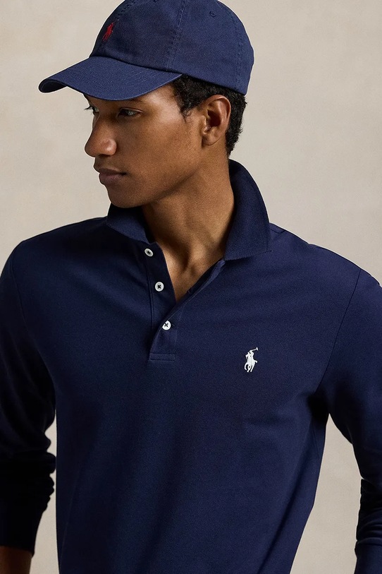 Odzież Polo Ralph Lauren longsleeve 710955081 granatowy