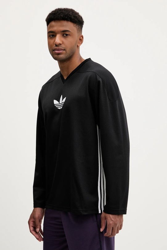 Μακρυμάνικο adidas Originals Mesh Ls μαύρο JY1307