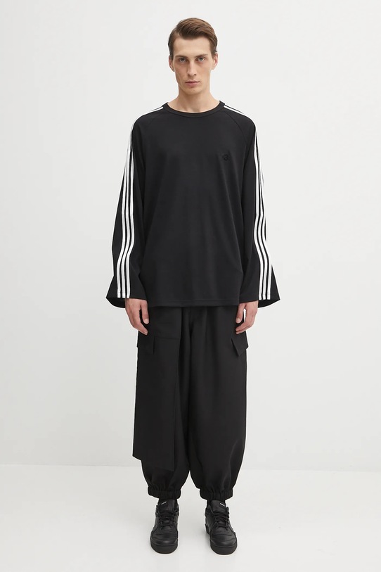 Y-3 longsleeve z domieszką wełny Wire Long Sleeve 3-Stripes JW7351