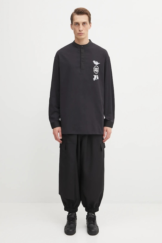 Y-3 longsleeve bawełniany Long Sleeve Polo JX7280