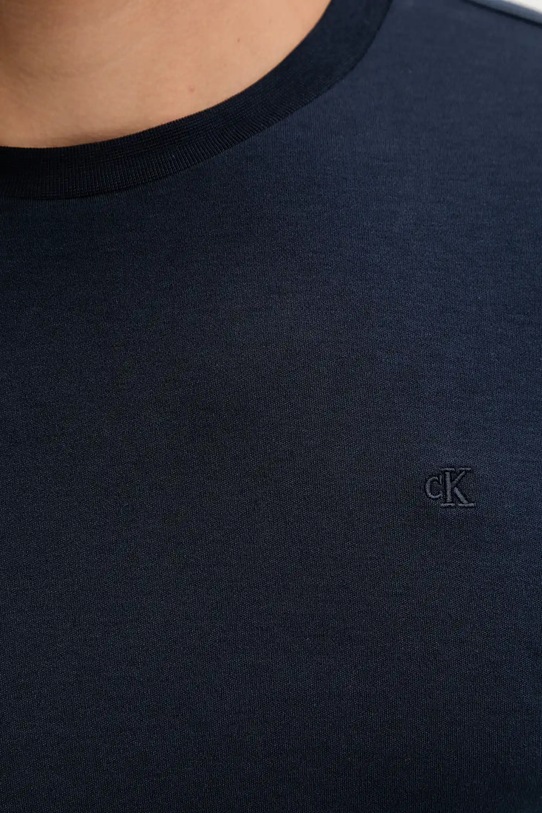 Calvin Klein longsleeve bawełniany LV04LD227G granatowy