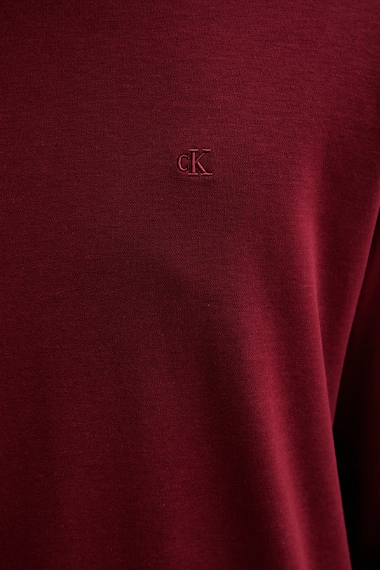 Хлопковый лонгслив Calvin Klein LV04LD227G бордо