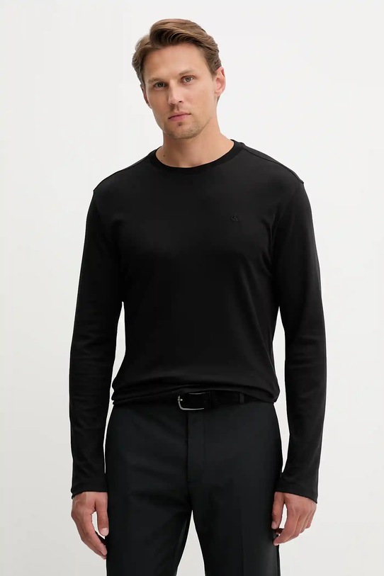 Calvin Klein longsleeve bawełniany bawełna czarny LV04LD227G