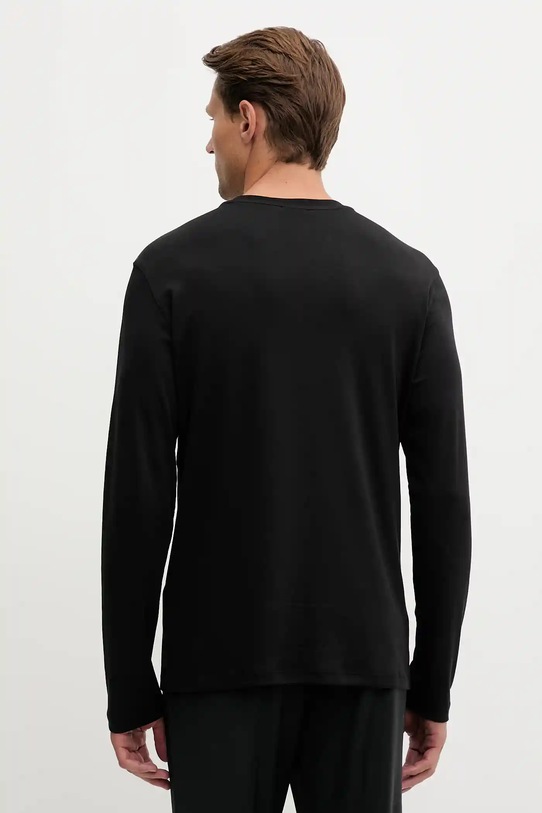 Odzież Calvin Klein longsleeve bawełniany LV04LD227G czarny