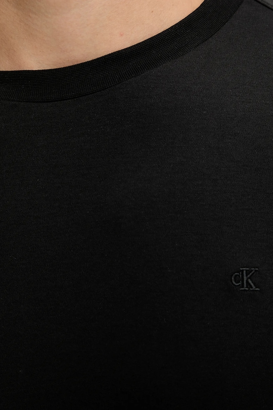 Хлопковый лонгслив Calvin Klein LV04LD227G чёрный