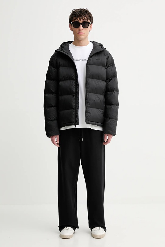 Βαμβακερή μπλούζα με μακριά μανίκια Calvin Klein LV04LD232G λευκό AW25