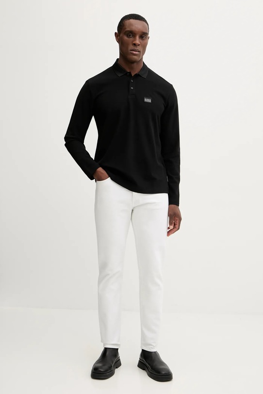 Armani Exchange longsleeve bawełniany XM001394.AF16262 czarny AW25