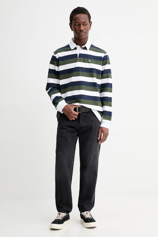 Levi's longsleeve bawełniany A4845.0034 zielony AW25