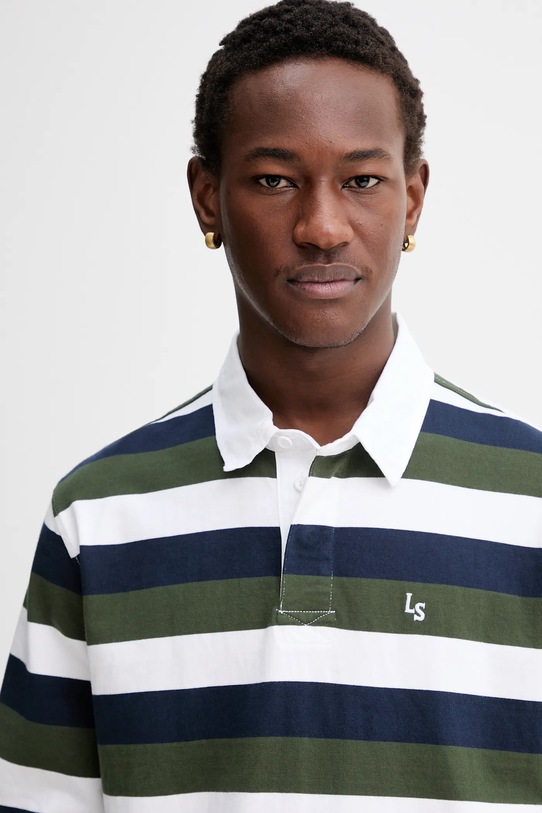 Levi's longsleeve bawełniany zielony A4845.0034