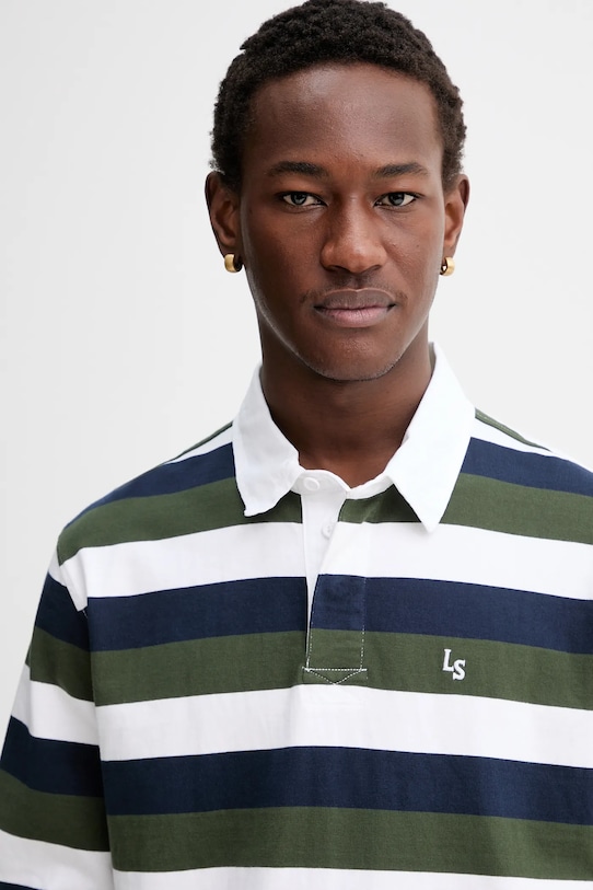 Levi's longsleeve bawełniany zielony A4845.0034