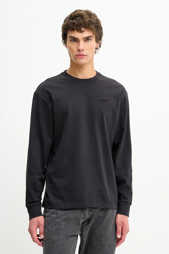 Levi's longsleeve bawełniany bawełna czarny A6887.0032