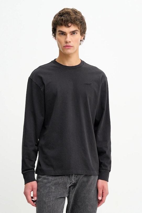 Levi's longsleeve bawełniany bawełna czarny A6887.0032
