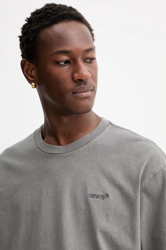 Levi's longsleeve bawełniany szary A6887.0038