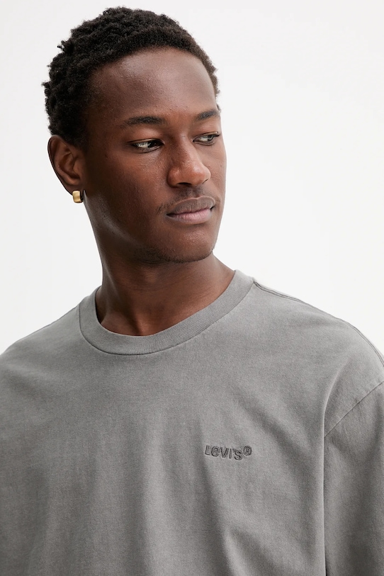 Levi's longsleeve bawełniany szary A6887.0038