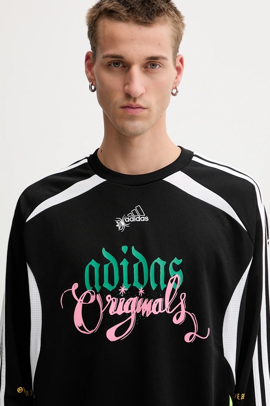 adidas Originals longsleeve Spiders Goalkeeper Loose Tee negru JW0201