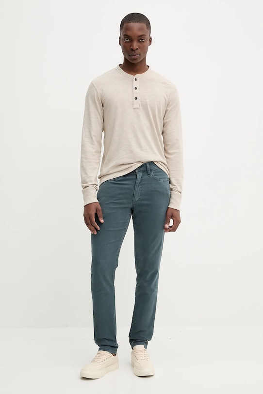Bavlněné tričko s dlouhým rukávem Rag & Bone RF2925FT2FM béžová AW25