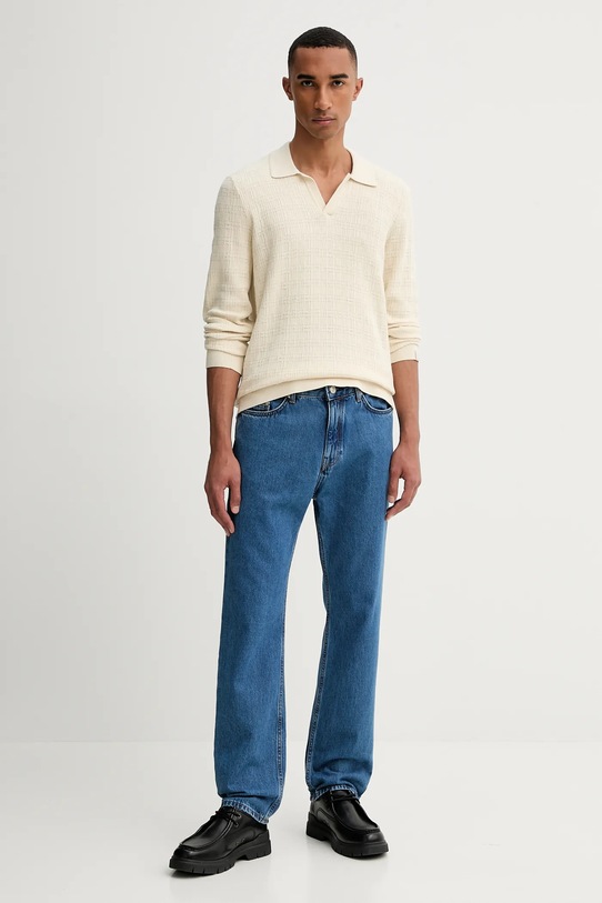 Rag & Bone sweter bawełniany RH3625F6MCO beżowy AW25