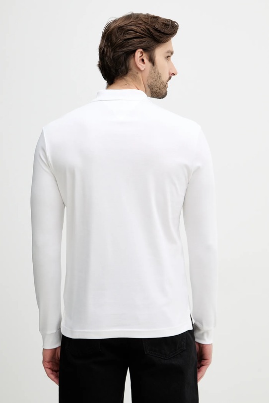 Odzież Tommy Hilfiger longsleeve bawełniany MW0MW37317 biały