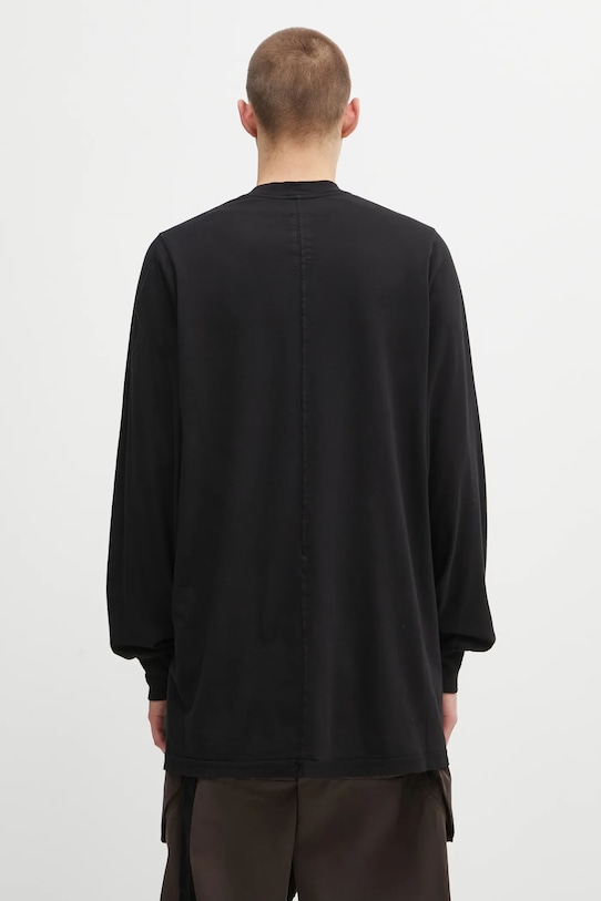 Odzież Rick Owens DRKSHDW longsleeve bawełniany Jumbo Ls T DU02E7261.RNEP3 czarny