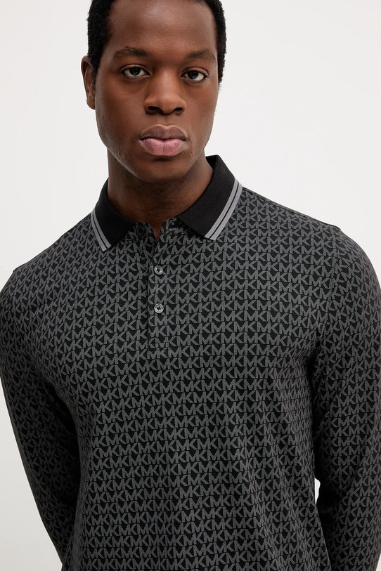 Michael Kors longsleeve bawełniany czarny CF351KY5KS