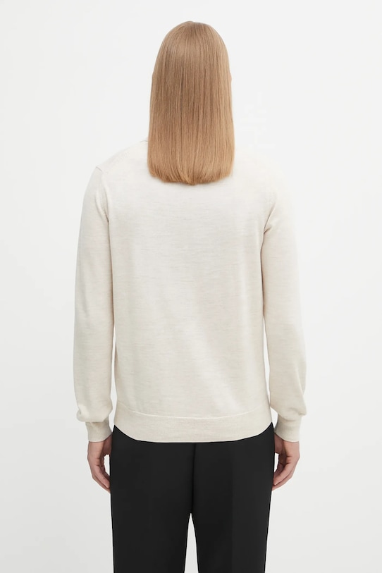 Odzież Fred Perry sweter z wełną K4535 beżowy