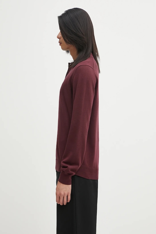 Vlnený sveter Fred Perry K4535 burgundské AW25
