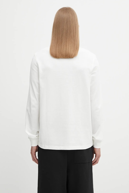 Odzież Fred Perry longsleeve bawełniany M3636 biały