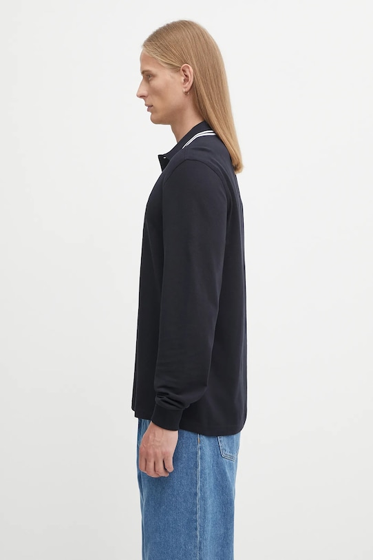Fred Perry longsleeve bawełniany M3636 granatowy SS26